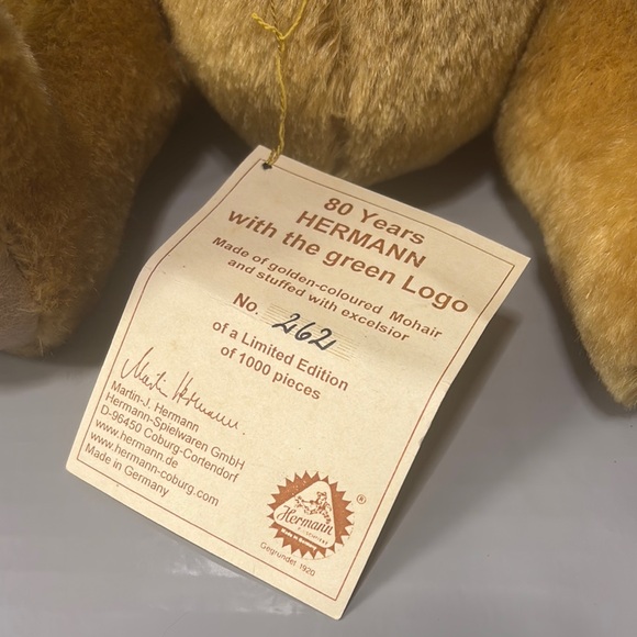 Vintage Collectible Hermann Teddy Bear - Picture 2 of 8